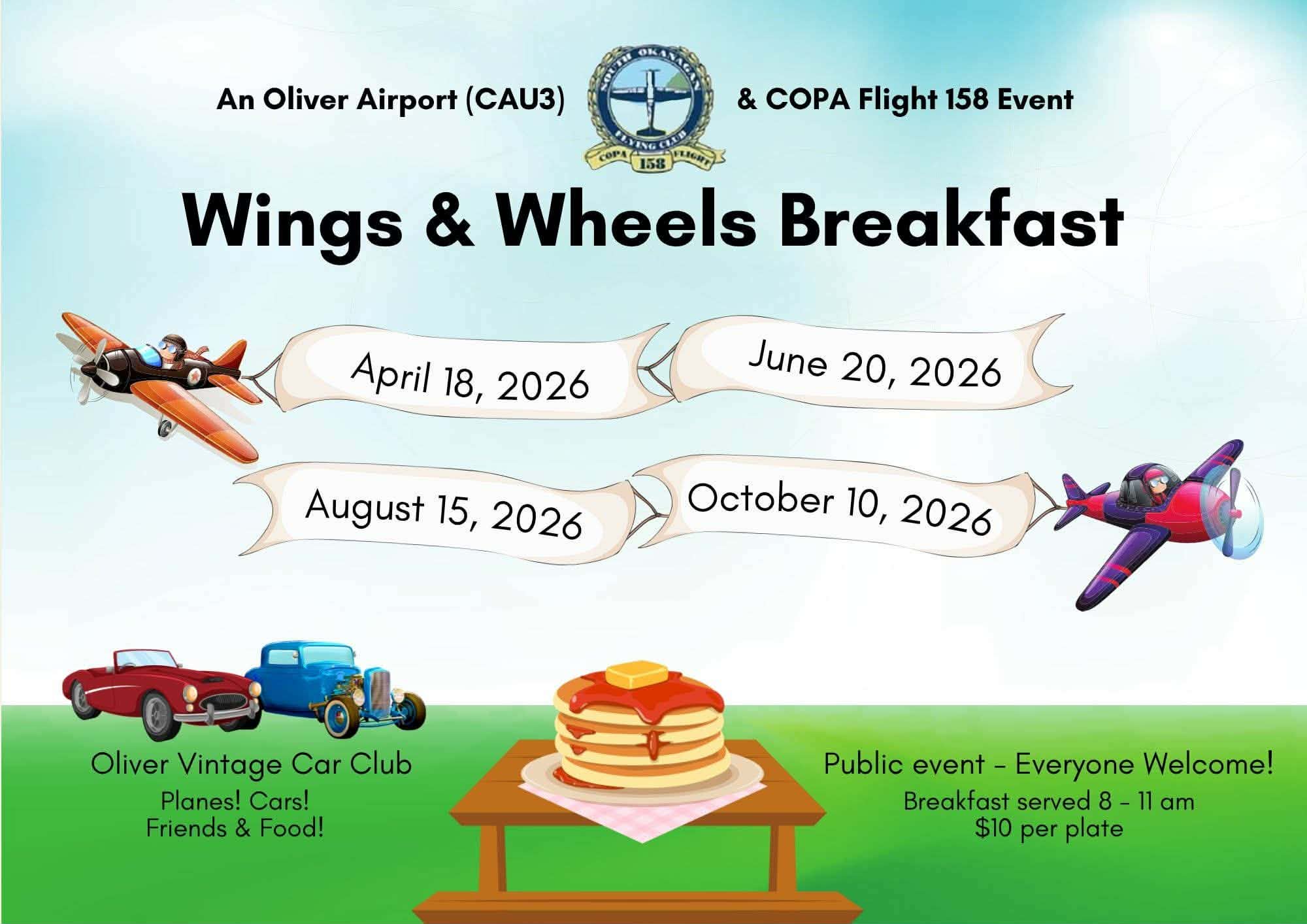 wings and wheels breakfast