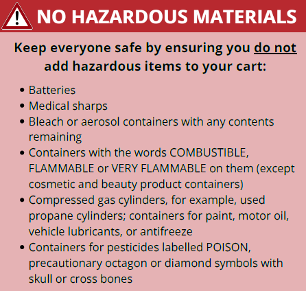NO HAZARDOUS MATERIALS