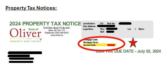 Where to find your access code to sign up for online services